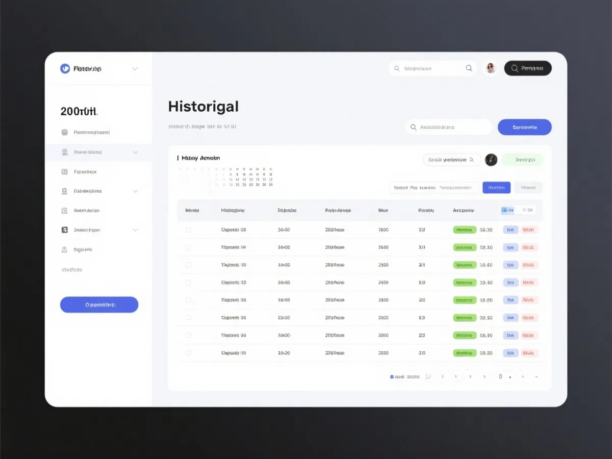 历史数据查询示意图